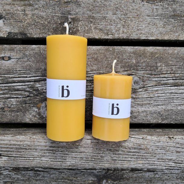 Bloklys af bivoks 14 cm