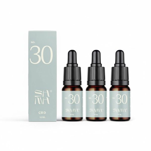 3 stk. 30% CBD Olie Premium 3000mg CBD - 10ml