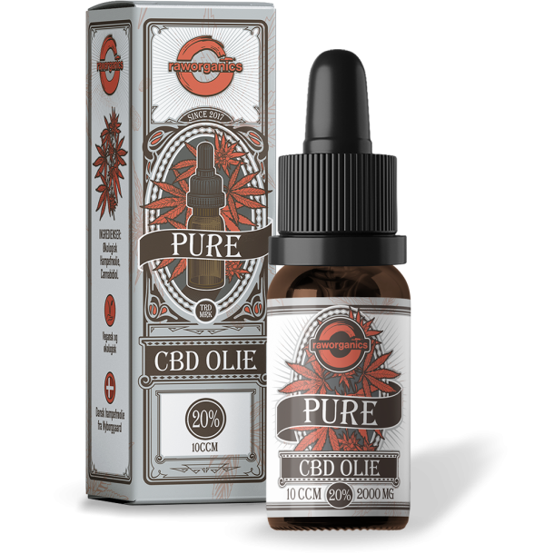 Dansk Raw Organics CBD Olie (20% / 2000mg / 0.00 % THC) Broad Spectrum