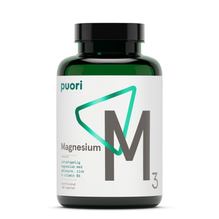 Puori M3 Vegansk Magnesiumkompleks (120 kapsler)