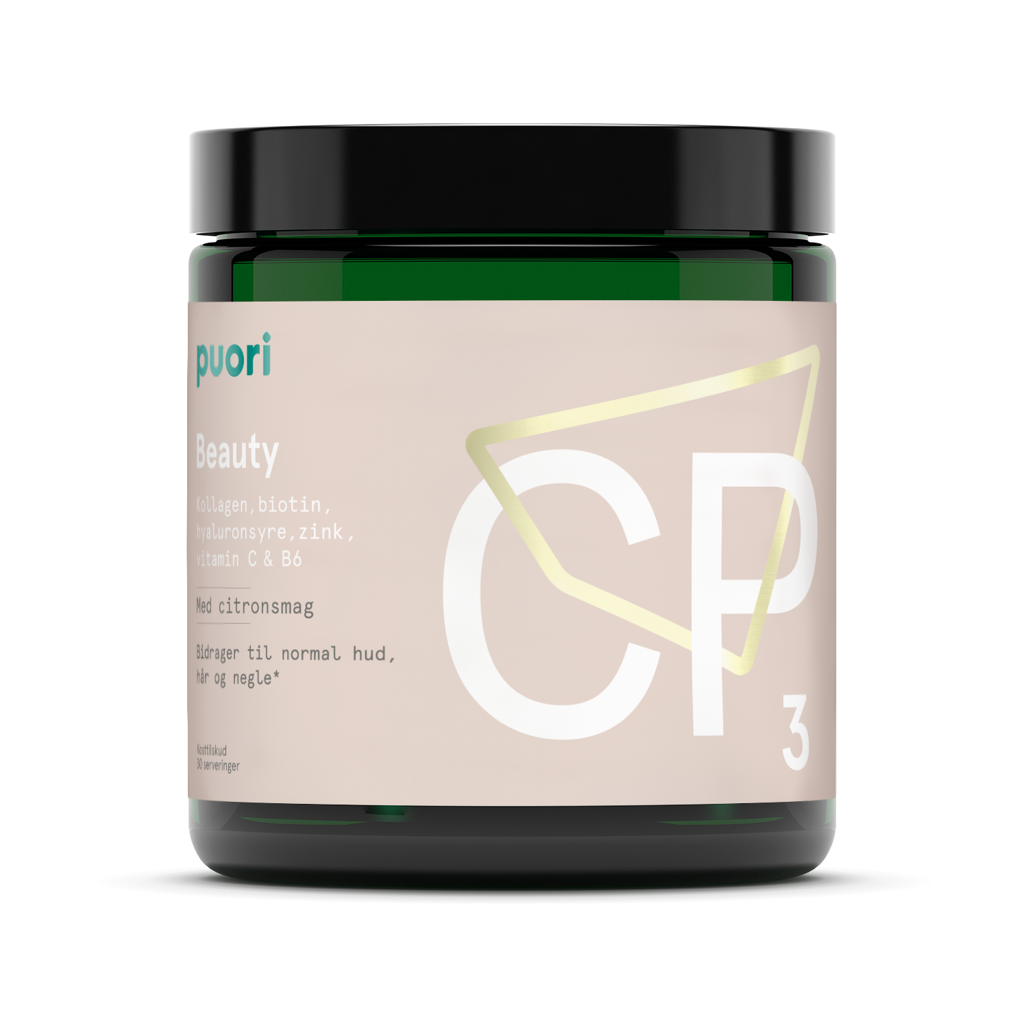 Puori CP3 Beauty Kollagen med citronsmag (185 g)