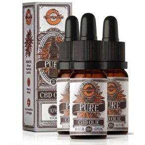 3 stk. Dansk Raw Organics 10% CBD olie uden THC