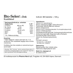 Pharma Nord Bio-Selen + Zink (360 tabletter)