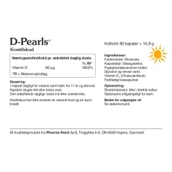Pharma Nord D-Pearls 80ug (80 kapsler)