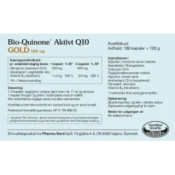 Pharma Nord Bio-Quinone Aktivt Q10 100mg (180 kapsler)