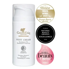 Organic Foot Cream, with SheaButter, Eucalyptus, Olive & AloeVera, 100ml