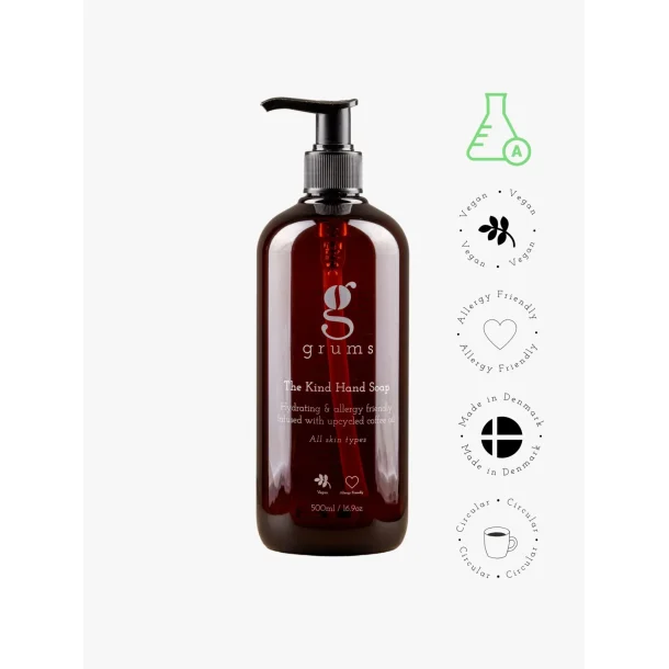 The Kind Hand Soap (500 Ml.) � Coffee-Based &amp; Allergy Safe