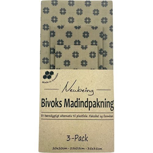 Newbeing Bivoks Madindpakning Beige (3-pak) 