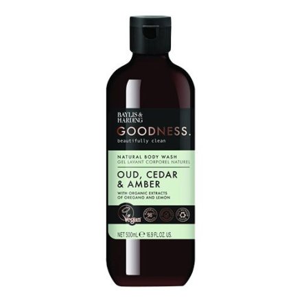 Baylis & Harding Goodness Oud, Cedar and Amber Body Wash (500 ml)