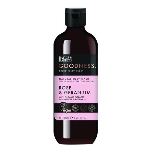 Baylis &amp; Harding Goodness Rose and Geranium Body Wash (500 ml)