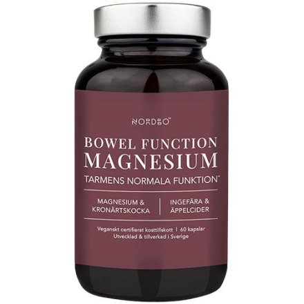 NORDBO Bowel Function Magnesium (60 kapsler)