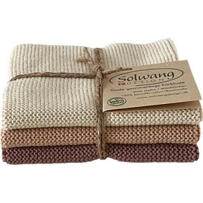 Gammeldags Karklude (3stk) - Natur/Lys & M�rk Nougat