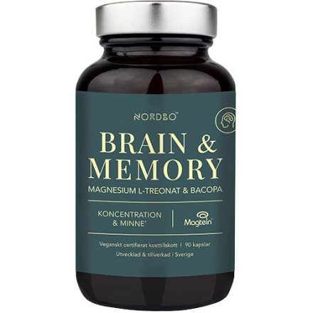NORDBO Brain & Memory Magnesium (90 kapsler)