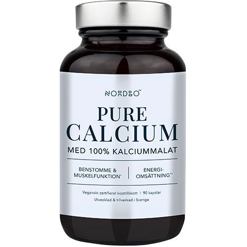 NORDBO Pure Calcium Calciummalat (90 kapsler)
