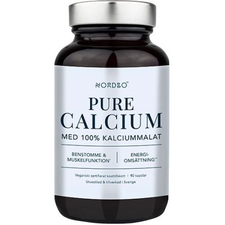 NORDBO Pure Calcium Calciummalat (90 kapsler)