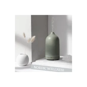 NORDIC WELLNESS - Keramisk aroma diffuser - Moss Green