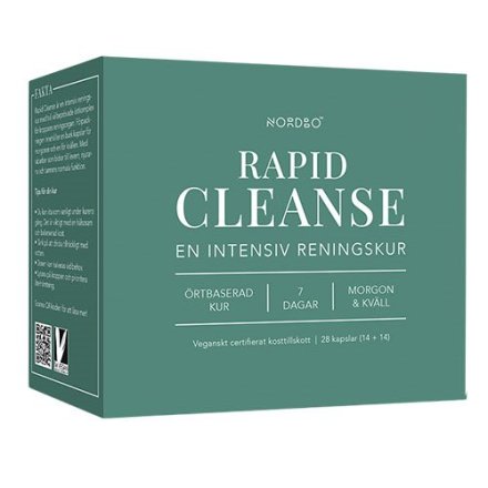 NORDBO Rapid Cleanse 7-dages kur (2 x 14 kapsler)