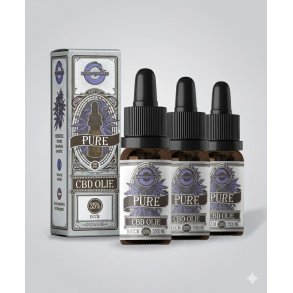 3 stk. Dansk Raw Organics CBD olie (35% / 3500mg CBD / 0.00% THC) Broad Spectrum