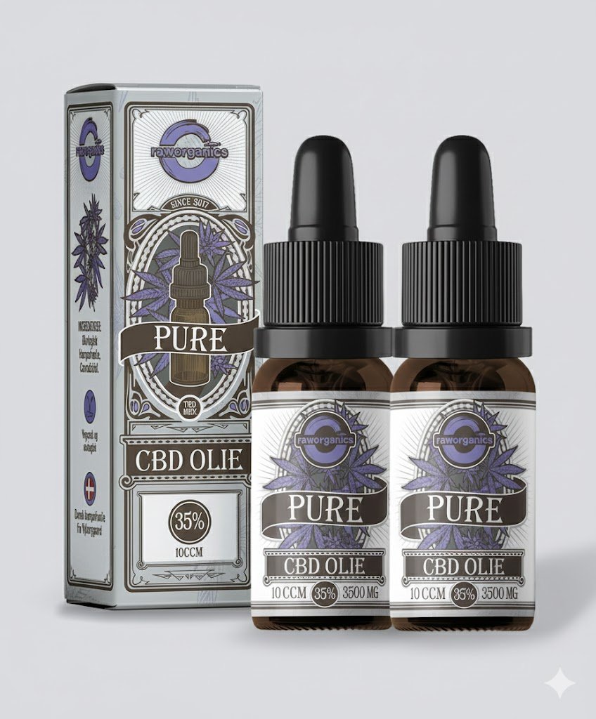 Raw Organics CBD dr�ber 35% uden THC (2 stk) 