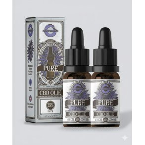 2 stk. Dansk Raw Organics CBD olie (35% / 3500mg CBD / 0.00% THC) Broad Spectrum