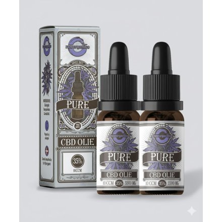 Raw Organics CBD dr�ber 35% uden THC (2 stk)