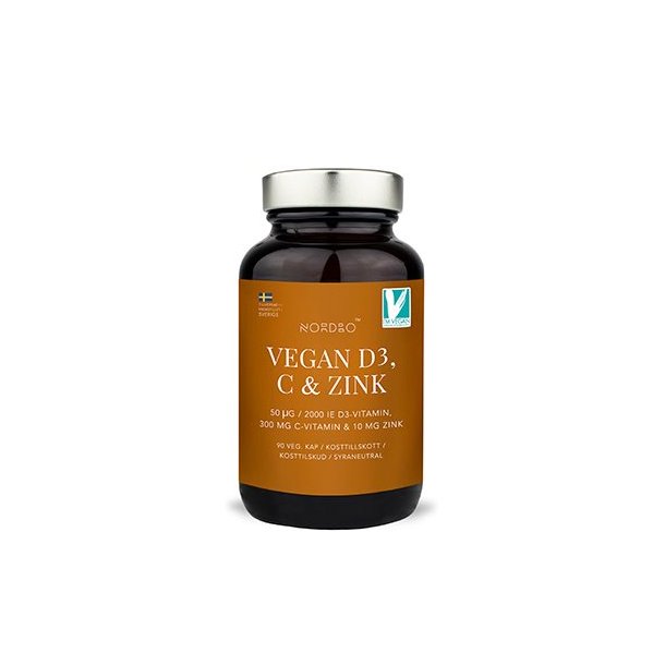Nordbo Vegan D3, C &amp; Zink