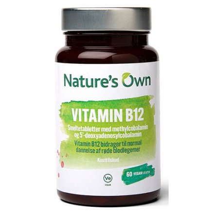 Nature's Own Vegansk B12-vitamin 1000 �g smeltetablet (60 tabletter)