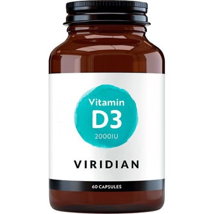 Viridian Nutrition Vegansk D3 Vitamin 2000IU / 50ug (60 kapsler)